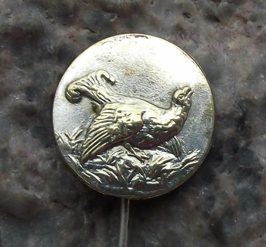 Vintage Giant Grouse Capercaillie Czech Hunting Association Hunt Bird Pin Badge