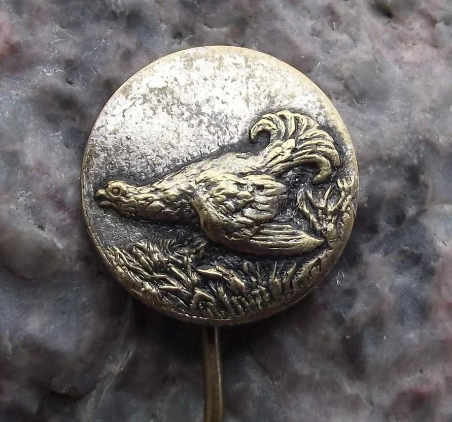 Vintage Giant Grouse Capercaillie Czech Hunting Association Game Bird Pin Badge