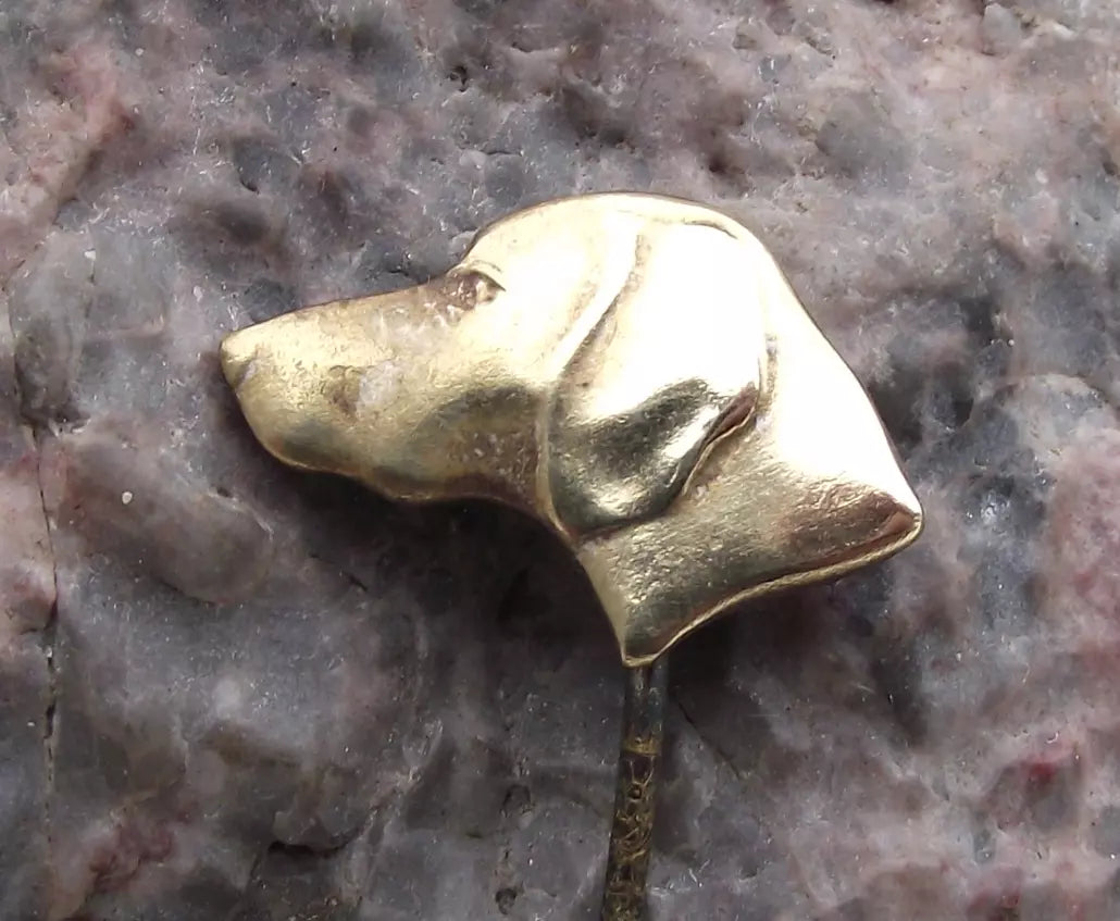 Vintage CMS CSMS Czech Hunting Hound Gun Pointer Sniffer Dog Pin Badge