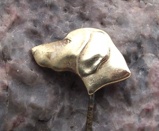 Vintage CMS CSMS Czech Hunting Hound Gun Pointer Sniffer Dog Pin Badge