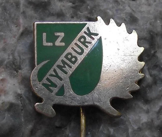 Vintage Czechoslovakia State Forestry LZ Nymburk Stag Horn Pin Badge