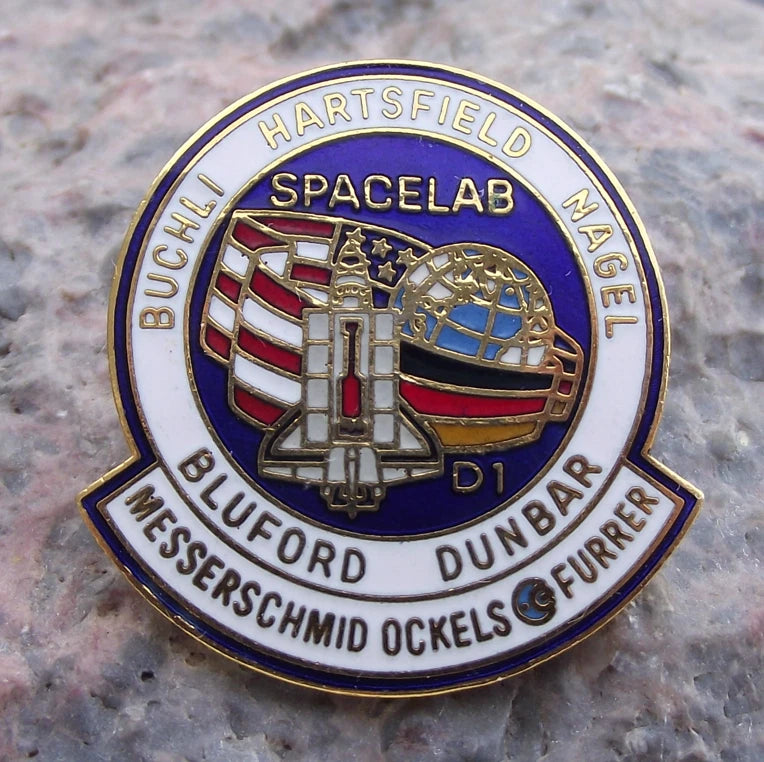 Official NASA Space Shuttle Mission STS 61-A Pin Badge from Personal Collection