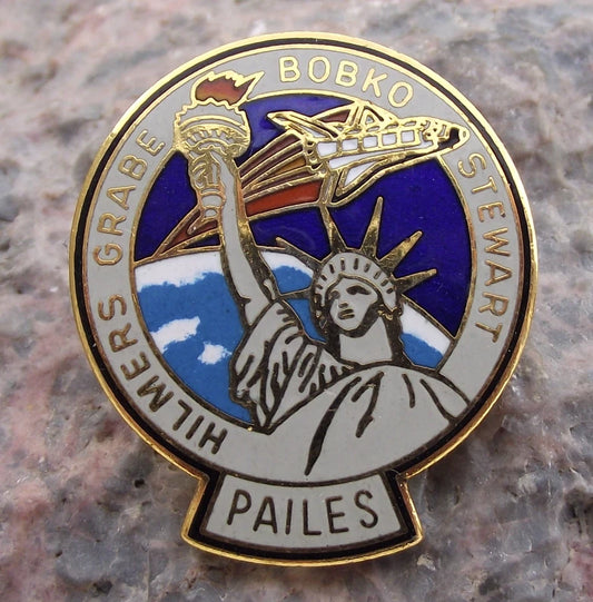 Official NASA Space Shuttle Mission STS 51-J Pin Badge from Personal Collection