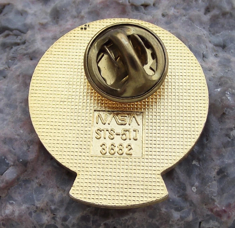 Official NASA Space Shuttle Mission STS 51-J Pin Badge from Personal Collection