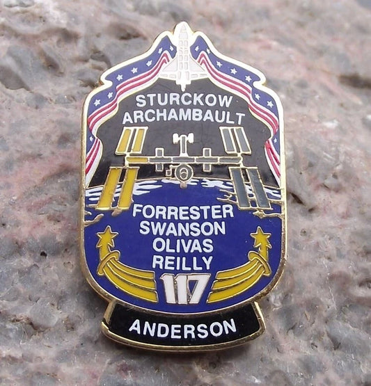 Official NASA Space Shuttle Mission STS 117Pin Badge from Personal Collection