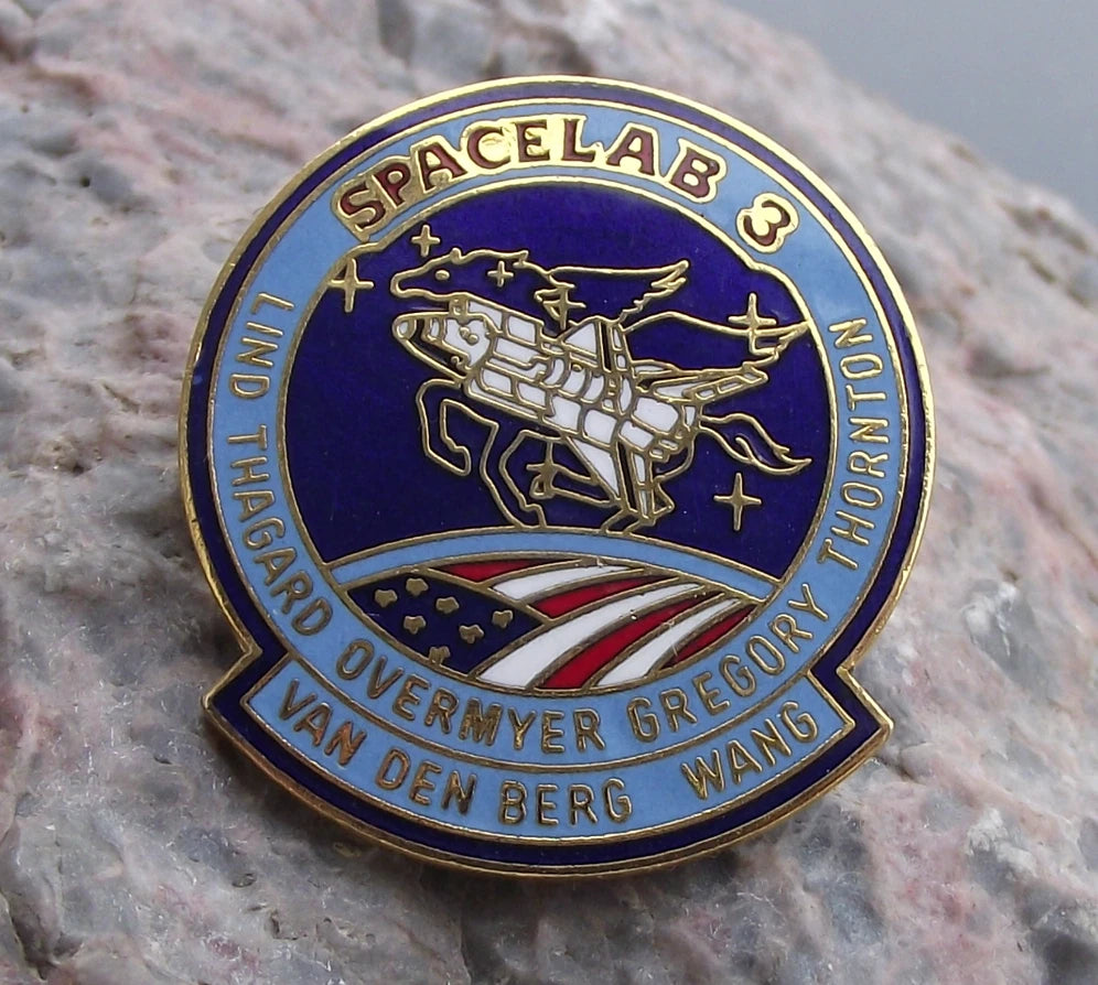 Official NASA Space Shuttle Mission STS 41-D 1st Jewish Woman in Space Pin Badge