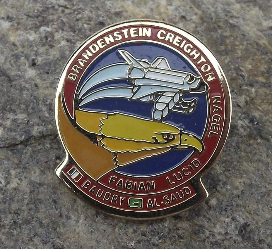 NASA Shuttle Mission STS 51 Discovery First Arab Muslim in Space Tie Pin Badge