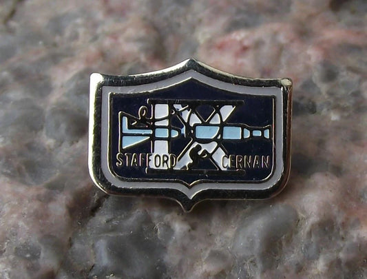 Gemini 9A IX Cernan Stafford Astronauts NASA Space Dock Mission Pin Badge