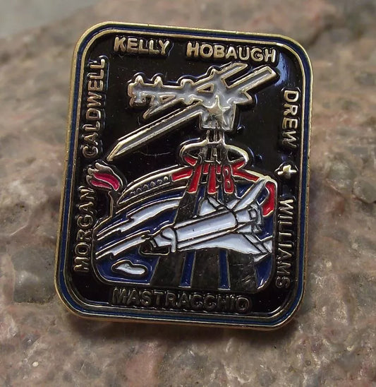 NASA Space Shuttle STS 118 Endeavour ISS Space Station Mission Tie Pin Badge