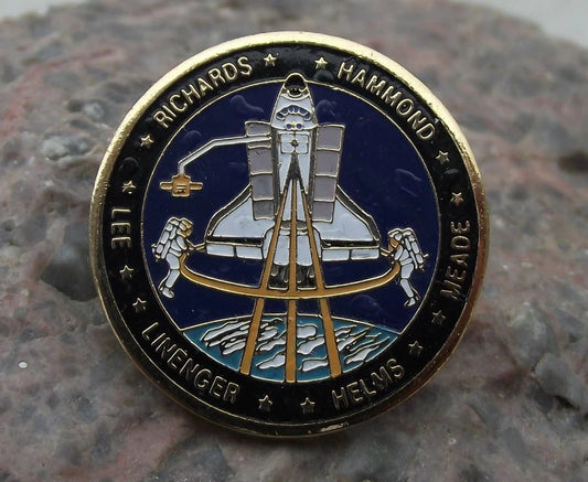 NASA STS-64 Space Shuttle Discovery LITE Lidar Experiment Satellite Pin Badge