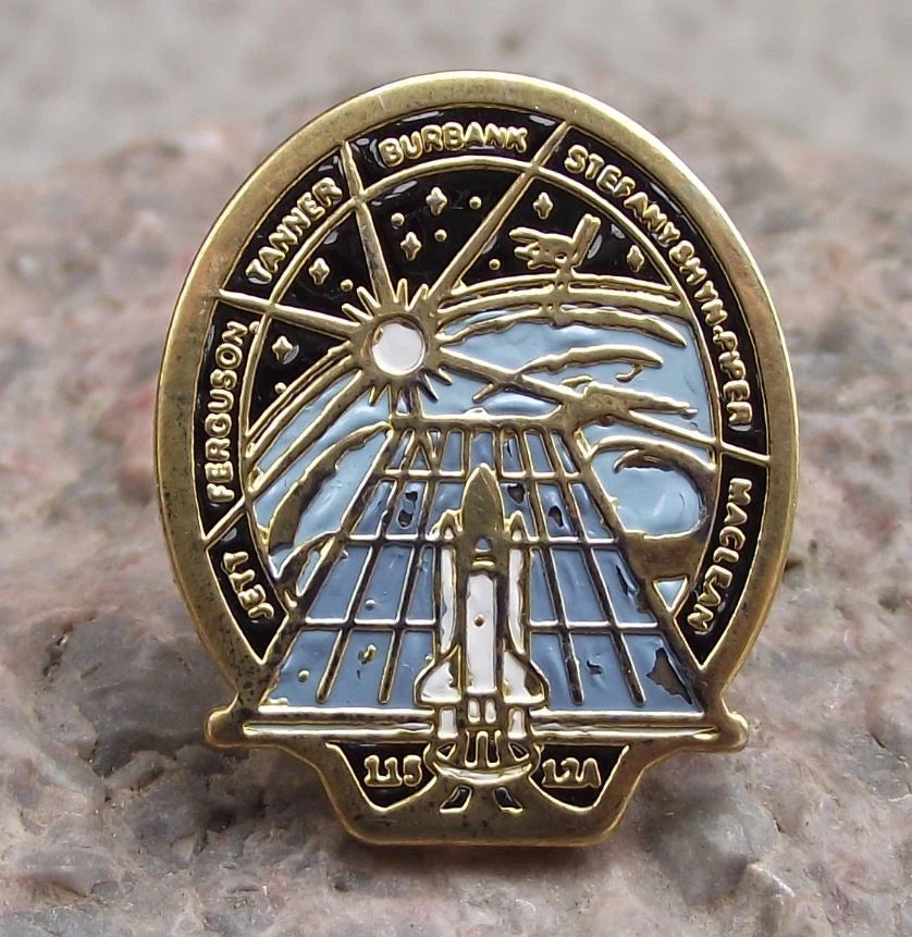 Space Shuttle STS 115 Atlantis NASA ISS Mission 12A Exploration Pin Badge