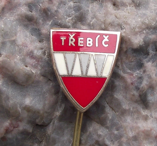 Vintage Třebíč Trebitz Czechoslovakia Moravia City Coat of Arms Pin Badge