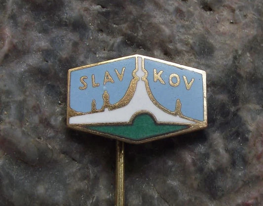 Vintage Slavkov u Brna Austerlitz Napoleonic War 1912 Cairn of Peace Pin Badge