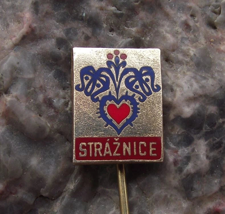 Vintage Strážnice Straznice Heart of Southern Moravia Tourist Pin Badge