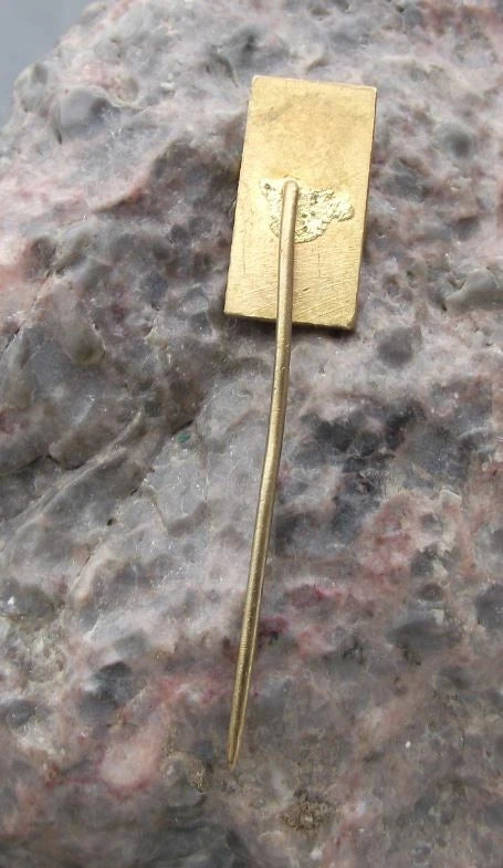 Vintage Štramberk Czech Truba Castle Tower Hill Tourist Souvenir Pin Badge