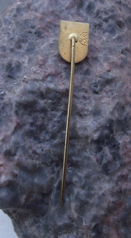 Vintage Sereď Czechoslovakia City Coat of Arms Heraldic Crest Pin Badge