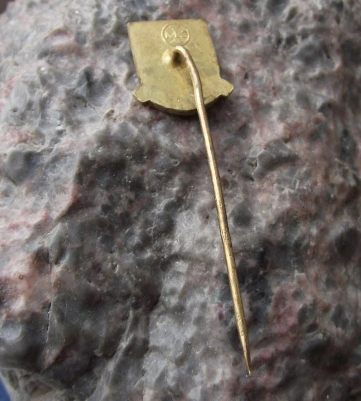 Vintage Štrbské Pleso Czech Heraldic Coat of Arms Tatra Mountains Pin Badge