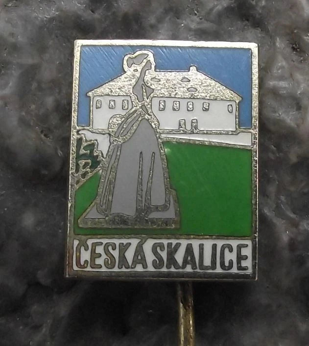 Vintage Česká Skalice Museum of Bozena Nemcova Czech Writer Pin Badge