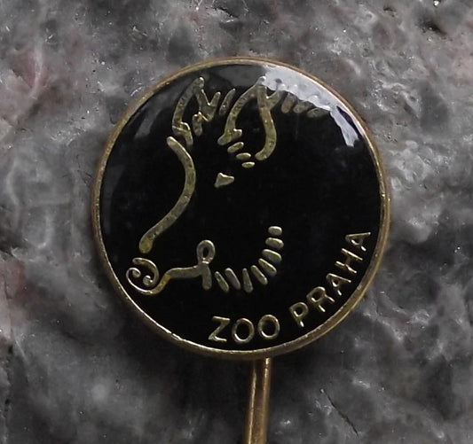 Vintage Prague Zoo Wild Pig Hairy Boar Pin Badge