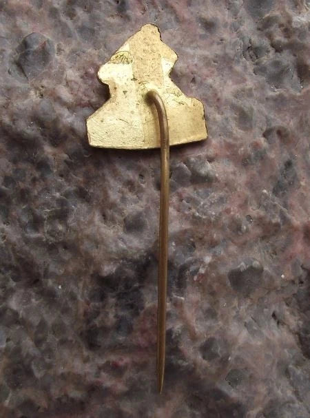 Vintage Zoo Lesna Zlin Baby Lion Cub Cat Species Protection Breeding Pin Badge