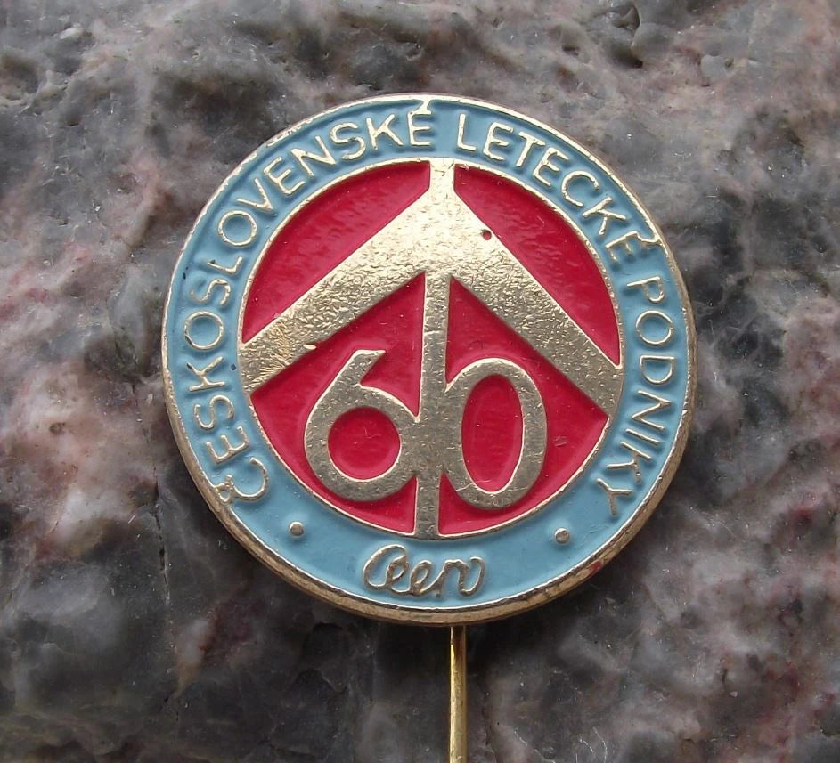 1978 Aero Czech Aircraft Company 60th Anniversary Pin Badge - Badgecrazy