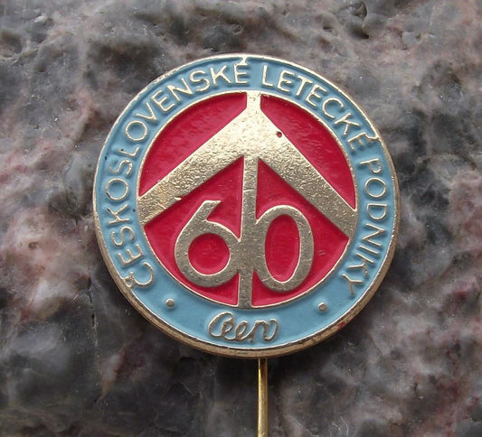 1978 Aero Czech Aircraft Company 60th Anniversary Pin Badge - Badgecrazy