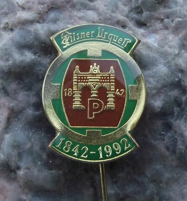 1992 Rare Pilsner Urquell Czech Brewery Pils Lager Beer Pin Badge