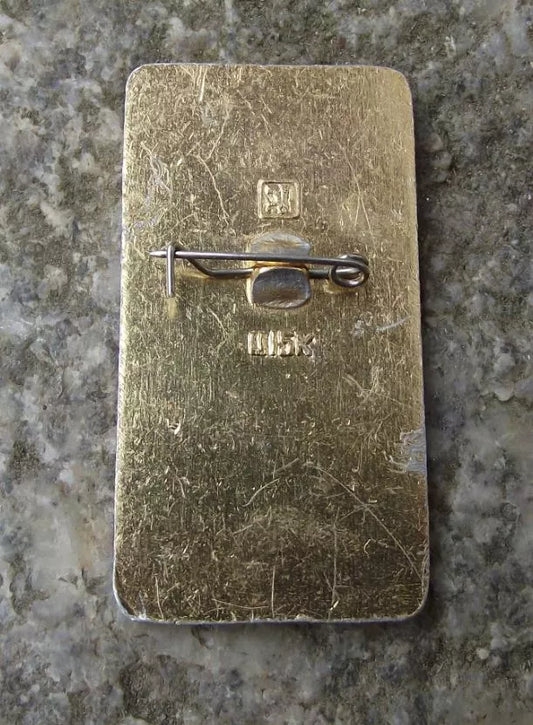 1980 Moscow Olympic Games Soviet Official Logo and Rings Pin Badge