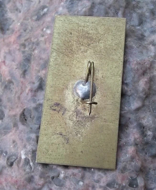 1980 Moscow Olympic Games Official Logo Reflective Pin Badge