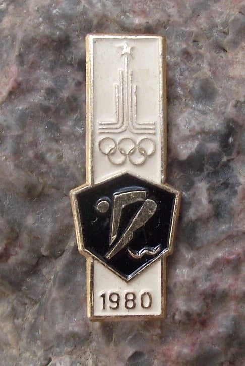 1980 Moscow Russia Summer Olympic Games Board Diving Event Pin Badge