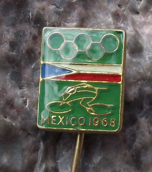 1968 Olympic Summer Games Mexico City Cycling Pin Badge