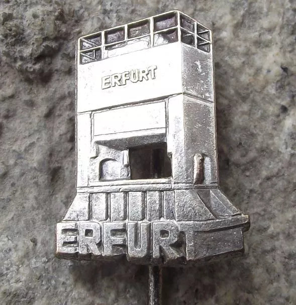 Vintage Erfurt East German Industrial Trimming Press Engineering Pin Badge