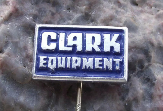 Vintage Clark Equipment Material Handling Construction Fork Lift Trucks Pin Badge