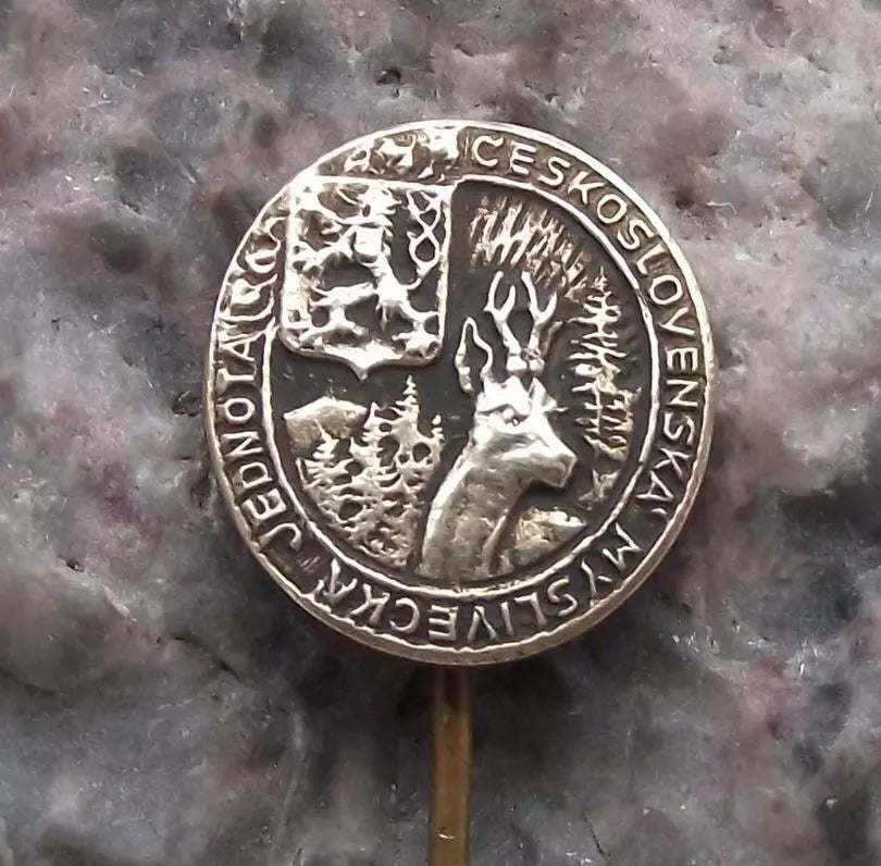 1940's CMMJ Czech Hunters Association Members Pin Badge