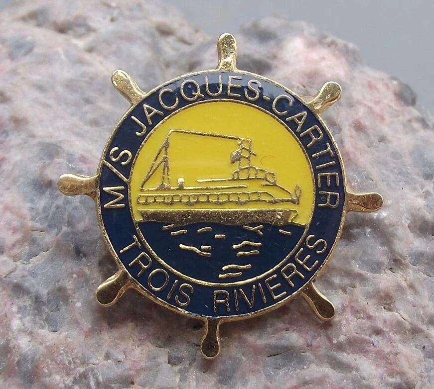 M/S Jacques Cartier Boat Ship Canada Trois Rivieres Souvenir Pin Badge - Badgecrazy