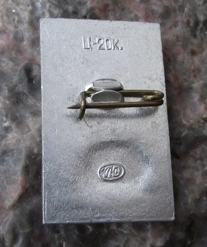 1970 Volga Baltic Waterway Mariinsk Canal System Russia Boat Lock Pin Badge